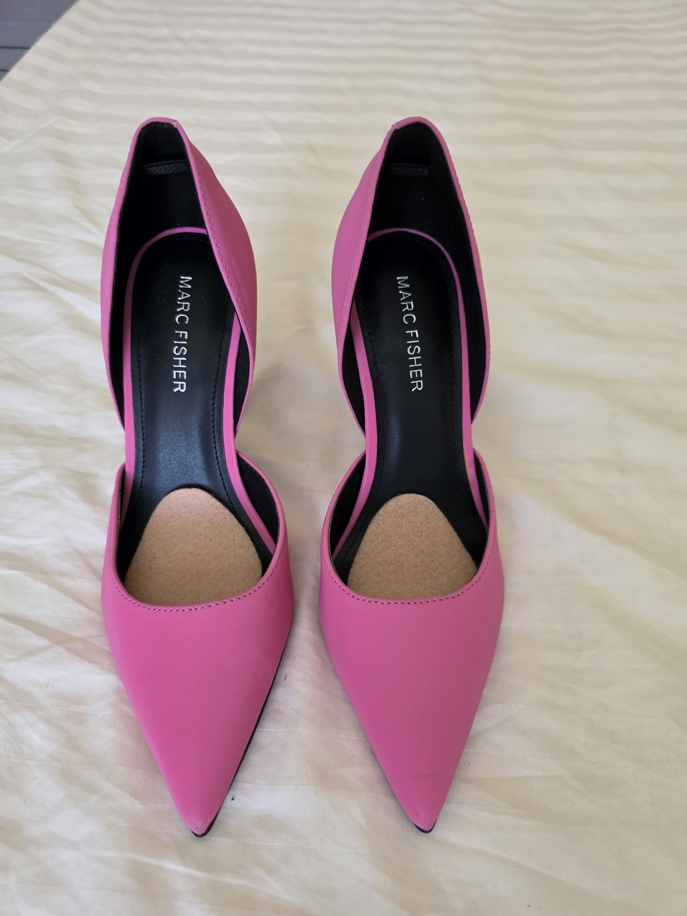 Marc Fisher Hot Pink Pointed-Toe D'Orsay Pumps